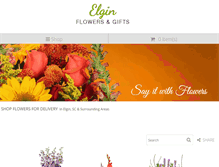 Tablet Screenshot of elginflowersandgifts.com